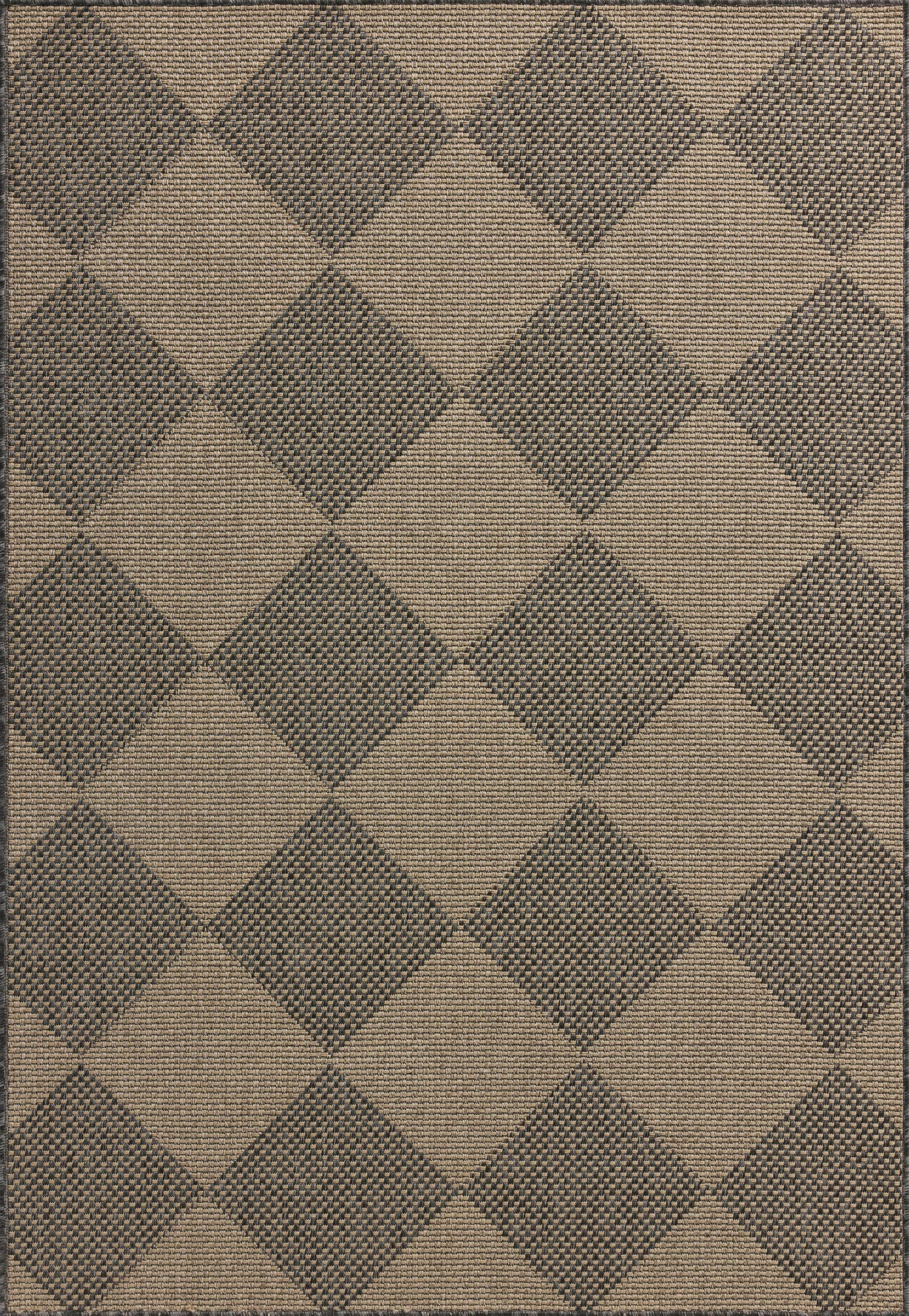 Loloi Chris Loves Julia Providence Collection PRC-04 Graphite/Sand 2'-3" x 3'-9", .12" Pile Heigh... | Amazon (US)