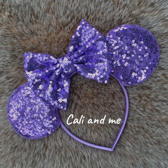 Solid Lavender Minnie Ears, Lavender Ears, Light Purple Minnie Ears, Lavender Mickey Ears, Light ... | Etsy (US)