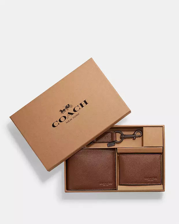 Boxed 3 In 1 Wallet Gift Set | Coach Outlet US