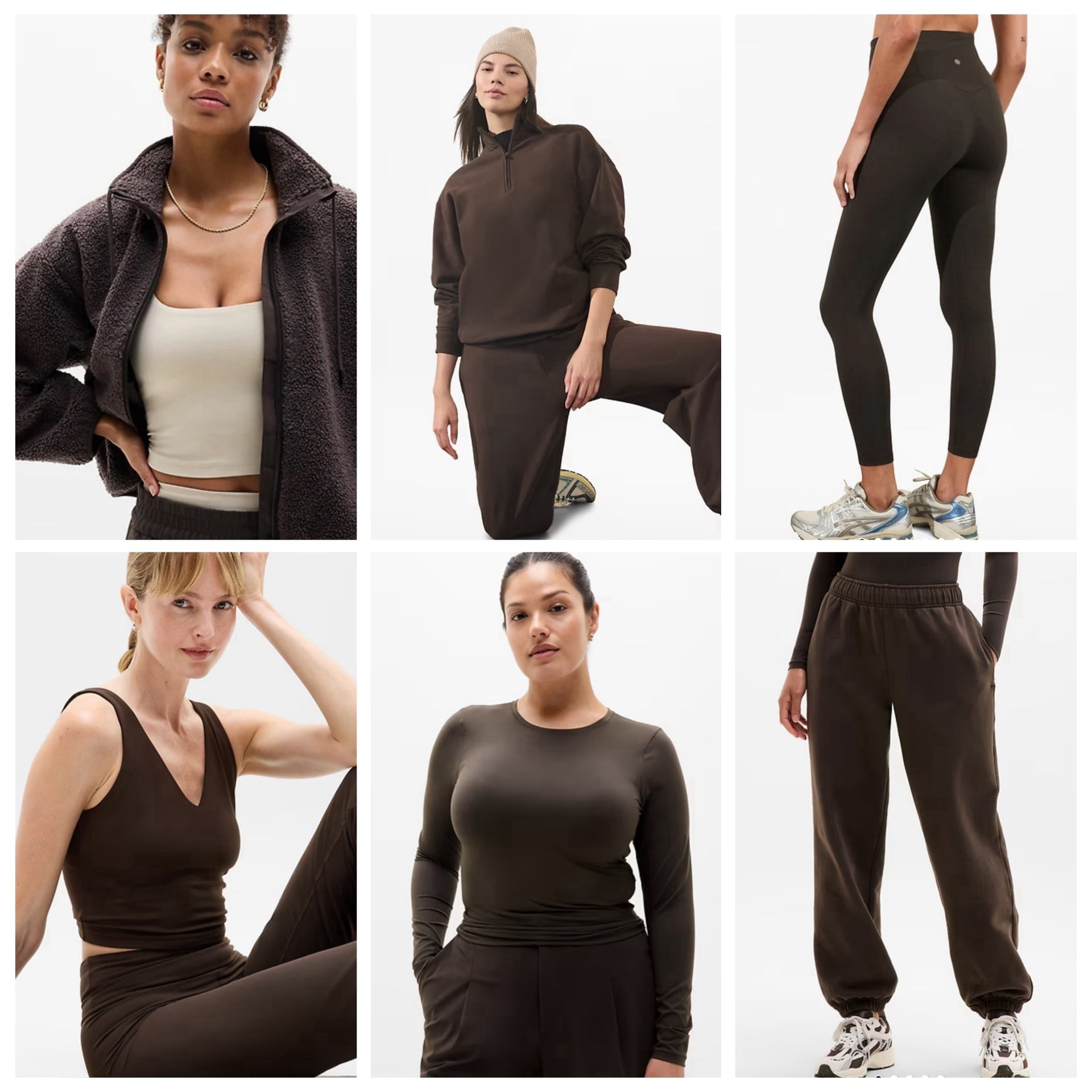 Athleta’s Truffle is a deep chocolate brown and works well for 

4 season Autumns 🍂
4 season Dark & Soft ☀️
12 Season Dark & Warm/True 🍂
12 season Bright & Dark ❄️
12 season Soft Summer ☀️

#LTKOver40 #LTKStyleTip #LTKActive