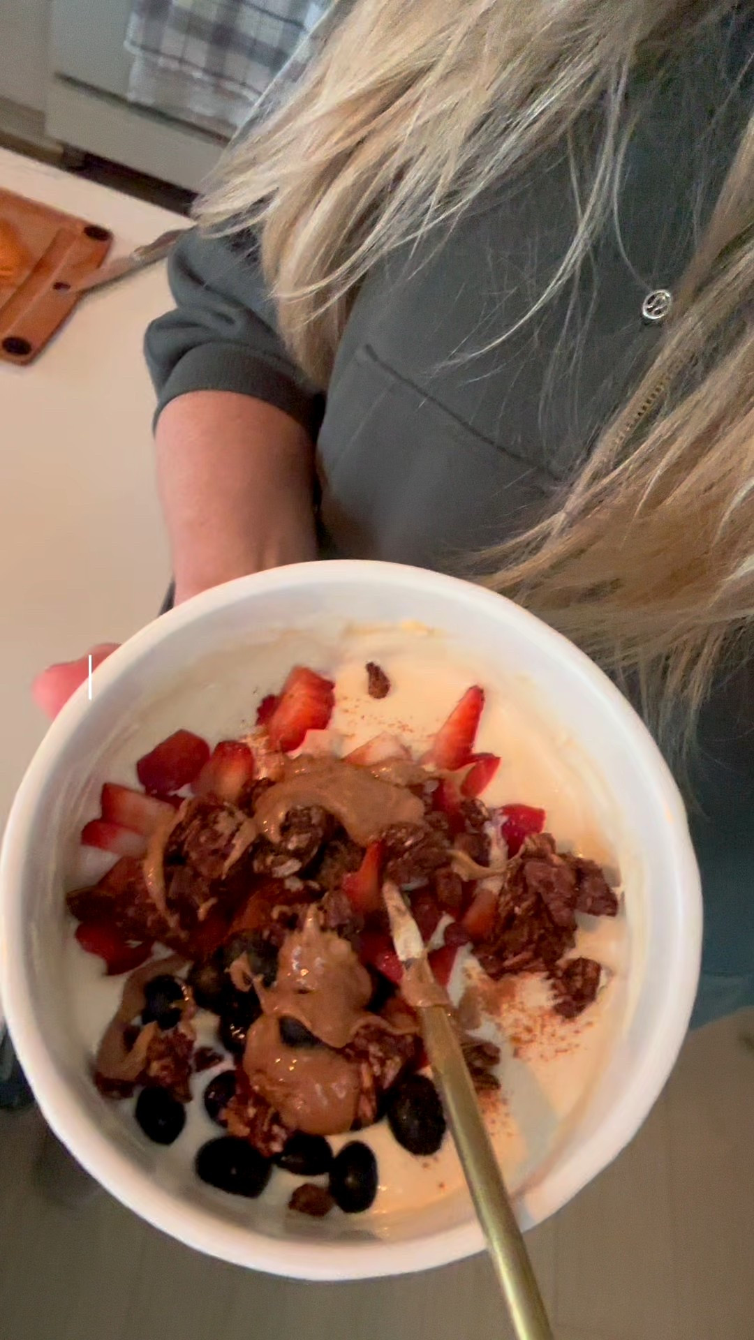 What I eat most mornings- protein first for balanced energy and hormones all day, recipe below!

Linking my go-to powder- it’s organic, 3rd party tested, grown in the 🇺🇸, no fillers or weird ingredients, and has a complete amino acid profile! ✨ 
Oh AND it’s super delicious!! 😋 

-3/4 cup plain yogurt (choose organic and grass if possible)
-mix one scoop protein powder with a splash of water
-top with fresh (or frozen) berries, banana works too but it adds some sugar
-Alter Eco sugar free granola
-organic almond butter 
-sprinkle some cinnamon #wellness #proteincecipes #fitness #breakfastideas #healthysnacks #proteinpowder #healthyliving

#LTKvlog #LTKstorytime #LTKmorningroutine #LTKfoodie