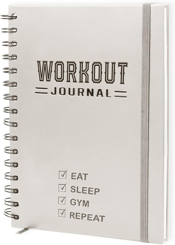 Nextnoid Hardcover Fitness Planner Workout Journal for Men & Women - A5(5.7" x 8.3") Sturdy Worko... | Amazon (US)
