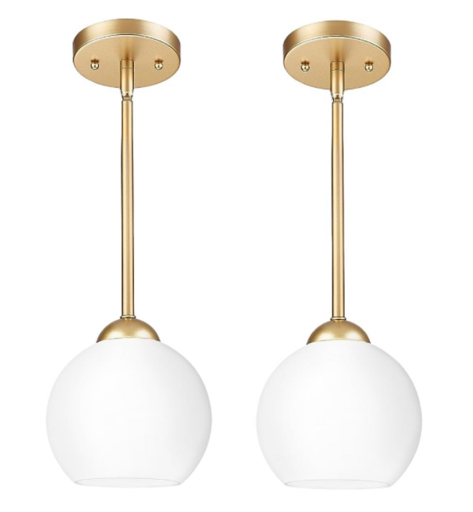 New pendant lights over the kitchen island. Home remodel. Home renovation. House makeover. Update your home  

#LTKhome