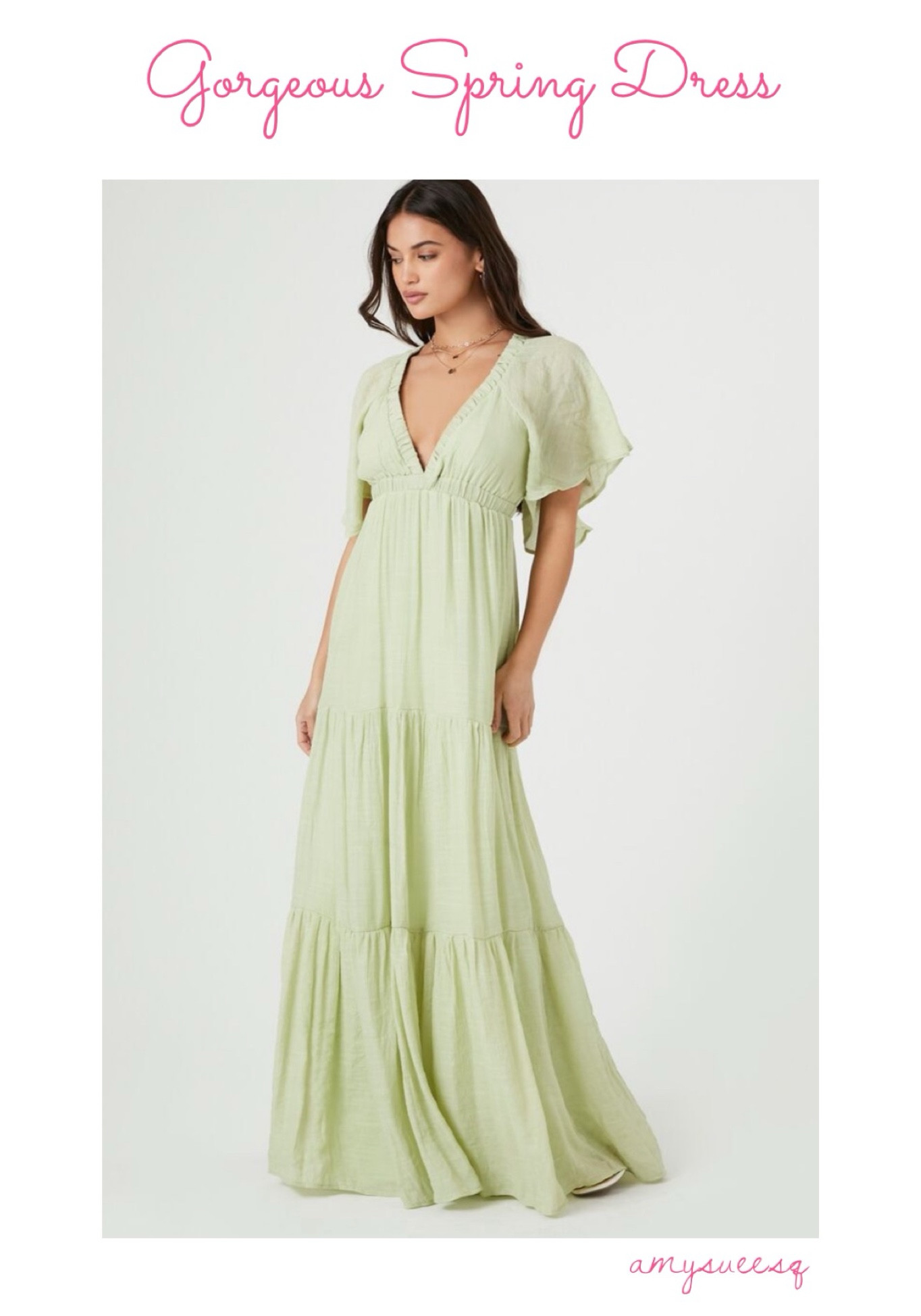 Such a gorgeous dress for a wedding or other spring and summer events!  This would be great to take with on vacation for beautiful photos!

#LTKfindsunder50 #LTKSeasonal #LTKwedding