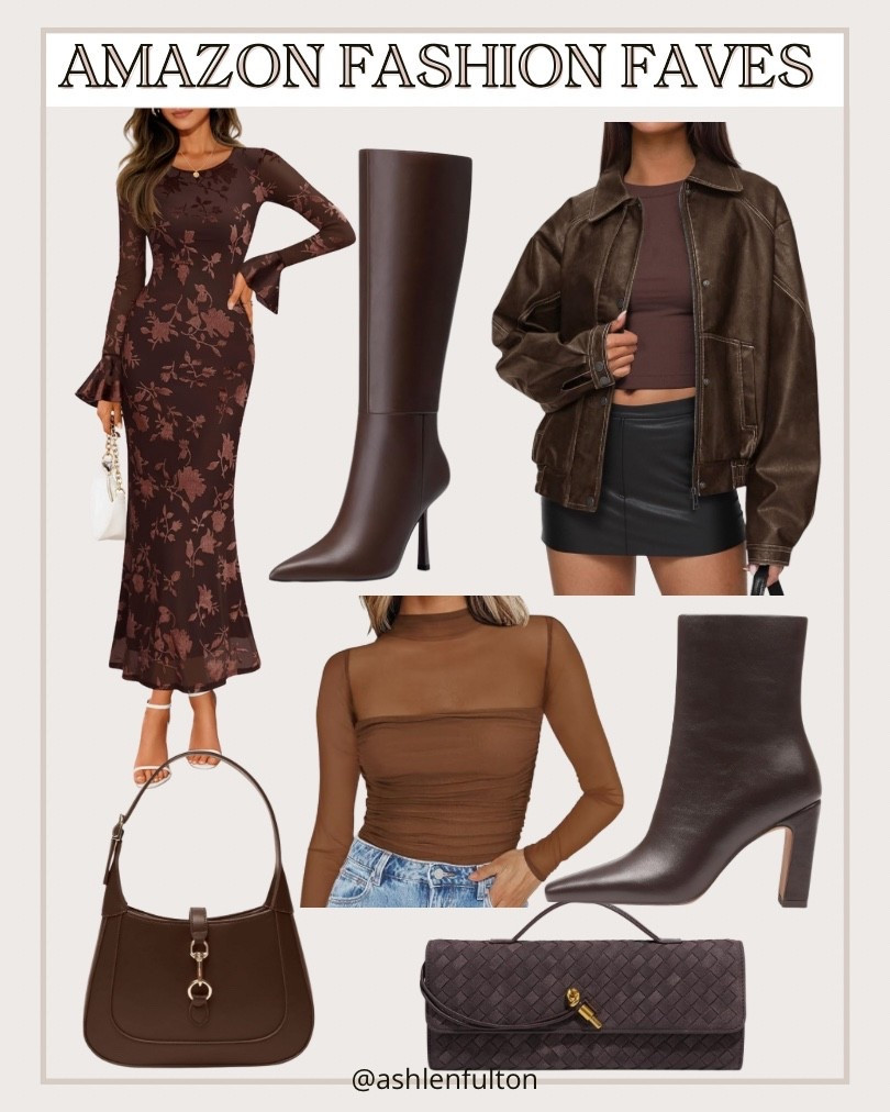 Fall trend: brown! So many cute jackets, boots, purses, tops, and dresses this season. 

#LTKFindsUnder100 #LTKFindsUnder50 #LTKStyleTip