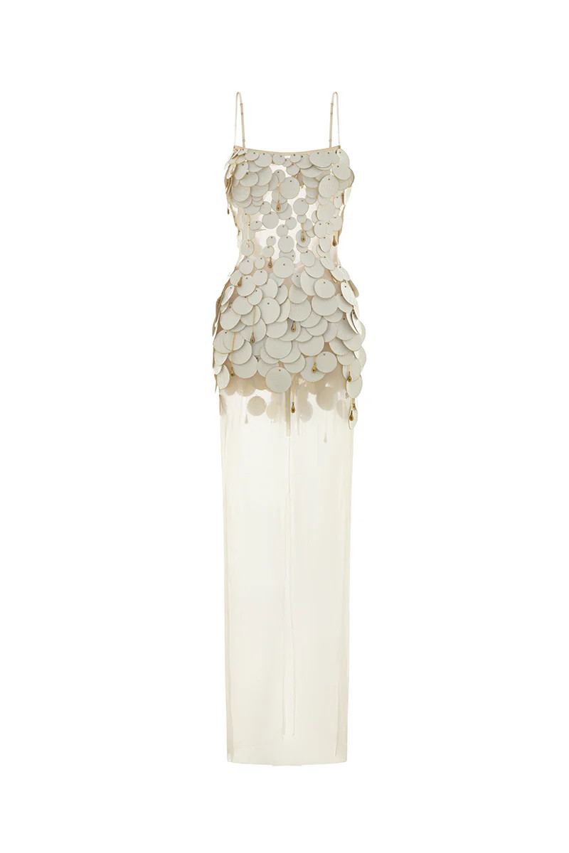 SERAPHINA DRESS IN CREAM WHITE | POEM | CULT MIA | CULT MIA UK LTD