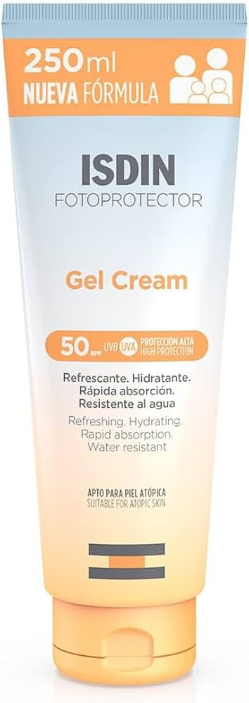 ISDIN Fotoprotector Gel Cream Körper-Sonnenschutz LSF 50 (250ml) | Lichtschutz für den Körper ... | Amazon (DE)