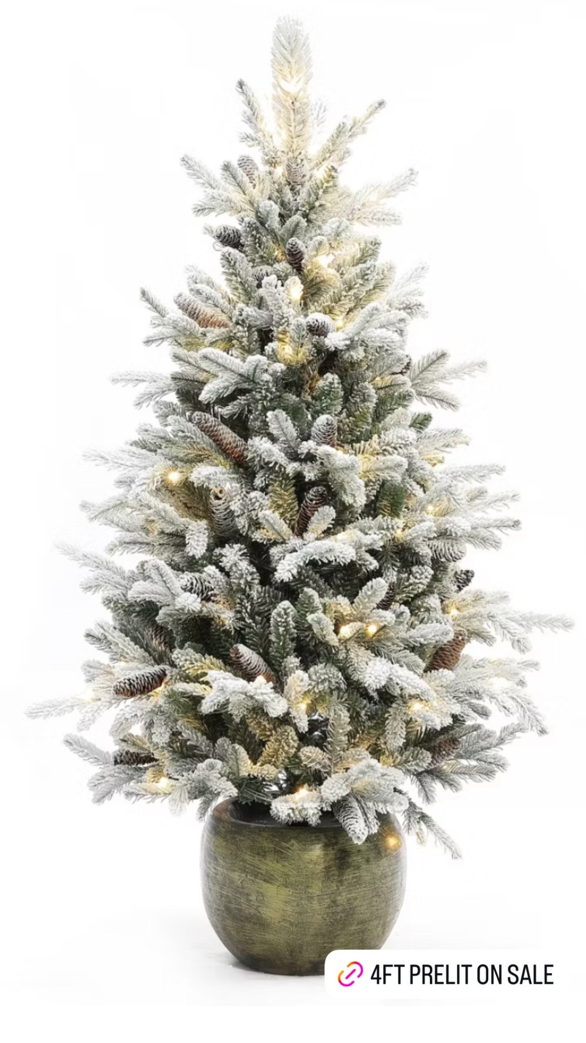 Love this frosted pitted prelit Christmas tree 

#LTKHoliday