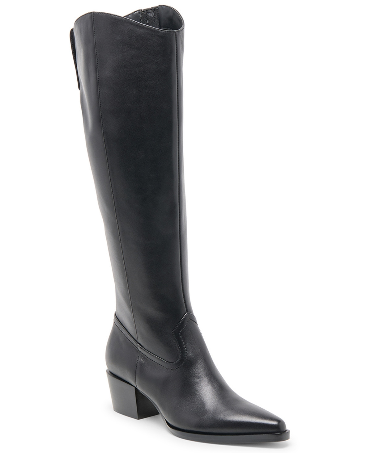 Dolce Vita Women's Virona H2O Pull-On Tall Western Boots - Black Leather H2O | Macy's