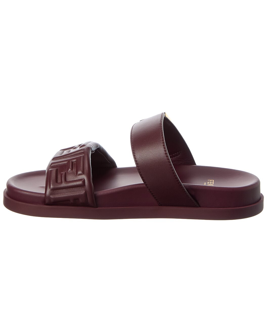 FENDI Feel FF Leather Sandal | Gilt & Gilt City
