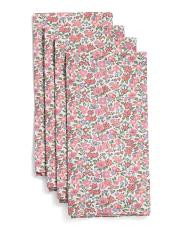Set Of 4 Fleurs De Rose Napkins | TJ Maxx