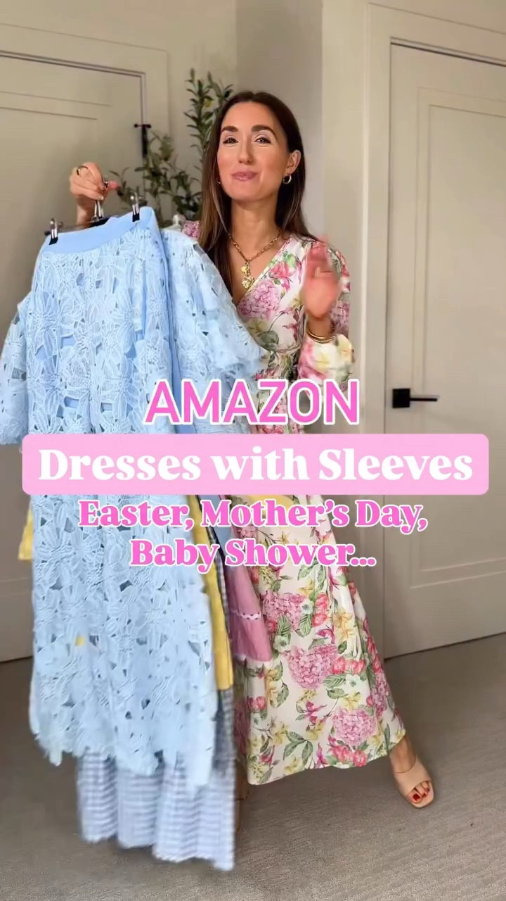 Comment ‘EASTER’ and I’ll send you all the details! Amazon Easter Dresses all with sleeves! These are also great options for Mother’s Day, Baby Shower, Bridal Shower, etc!🌸🐣🌻Let me know your favorite!
#springdress #amazonfashion

#LTKSaleAlert #LTKPetite #LTKgrwm