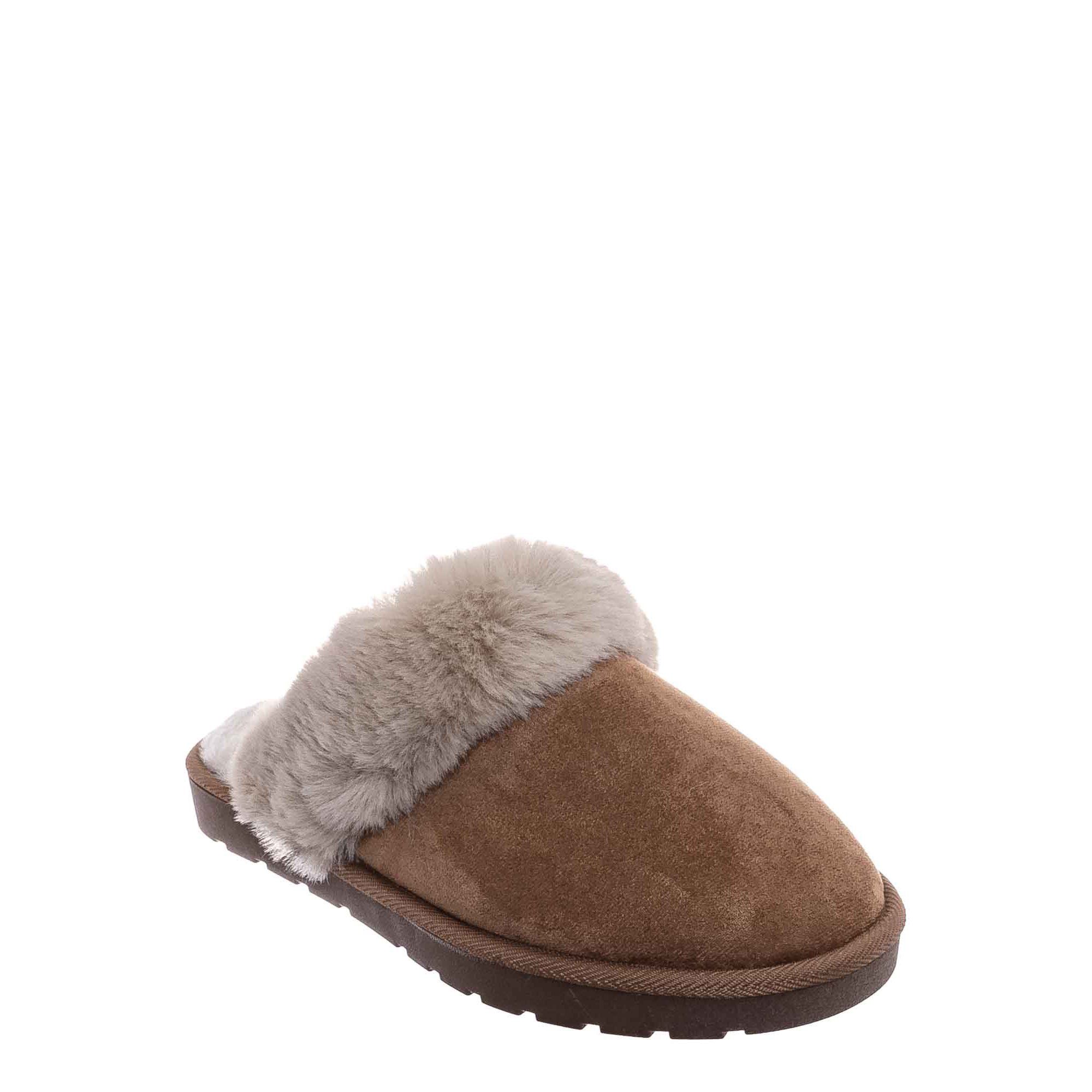 Winter Cozy House Slipper - Vegan Friendly Faux Fur Slip On Mule | Walmart (US)