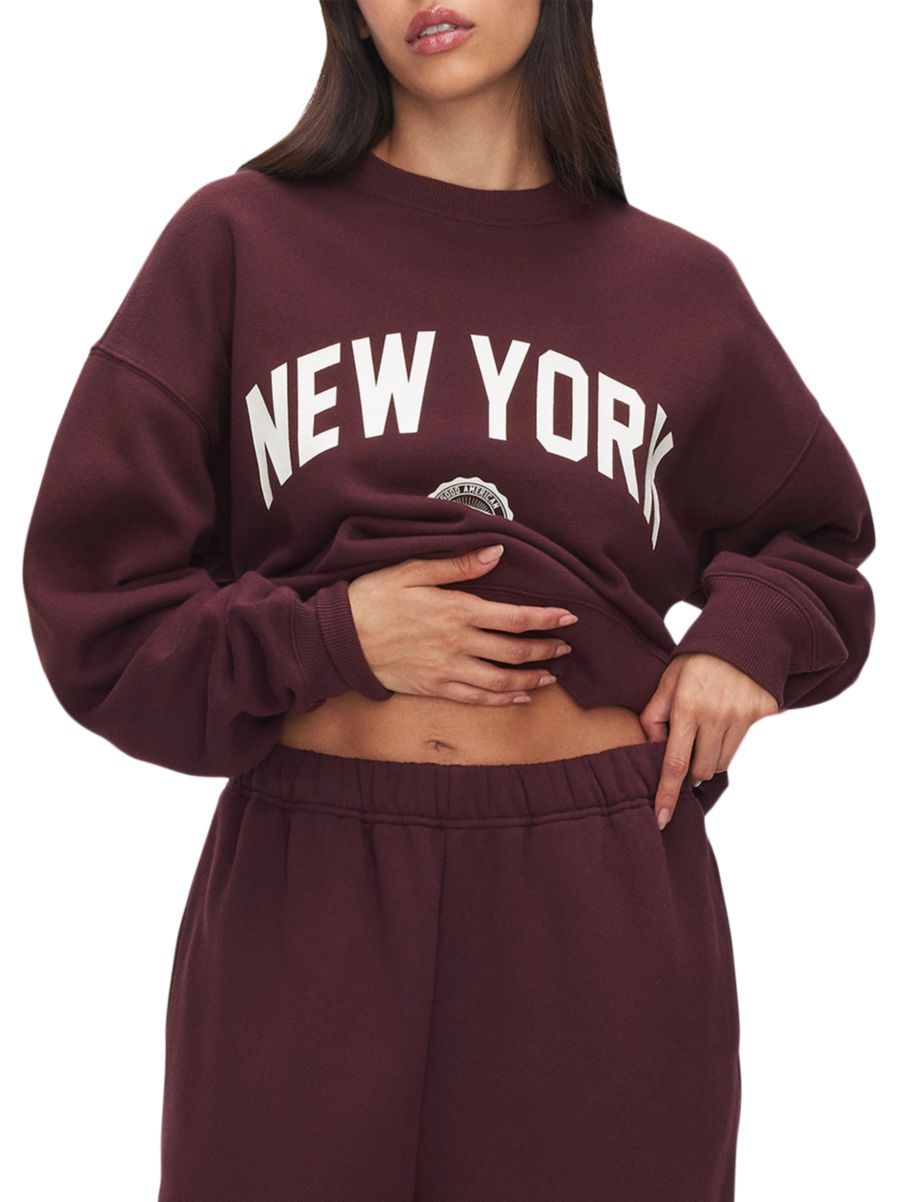 New York Brushed Fleece Sweatshirt | Saks Fifth Avenue