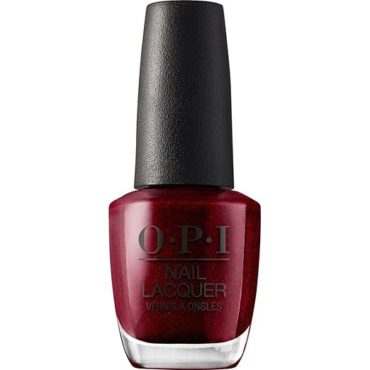 OPI Nail Lacquer Nail Polish | Opaque Bright Red Shimmer Chip Resistant Nail Polish | Vegan, Fast... | Amazon (US)