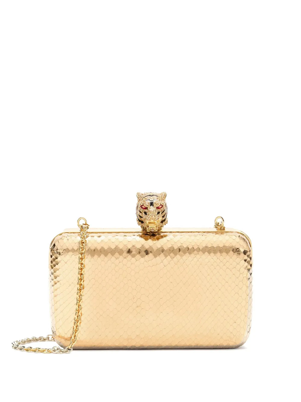 Roberto Cavalli Roar Clutch Bag  | Gold | FARFETCH RO | Farfetch Global