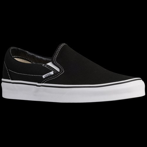 Vans Mens Vans Classic Slip On - Mens Shoes Black/White Size 09.5 | Foot Locker (US)