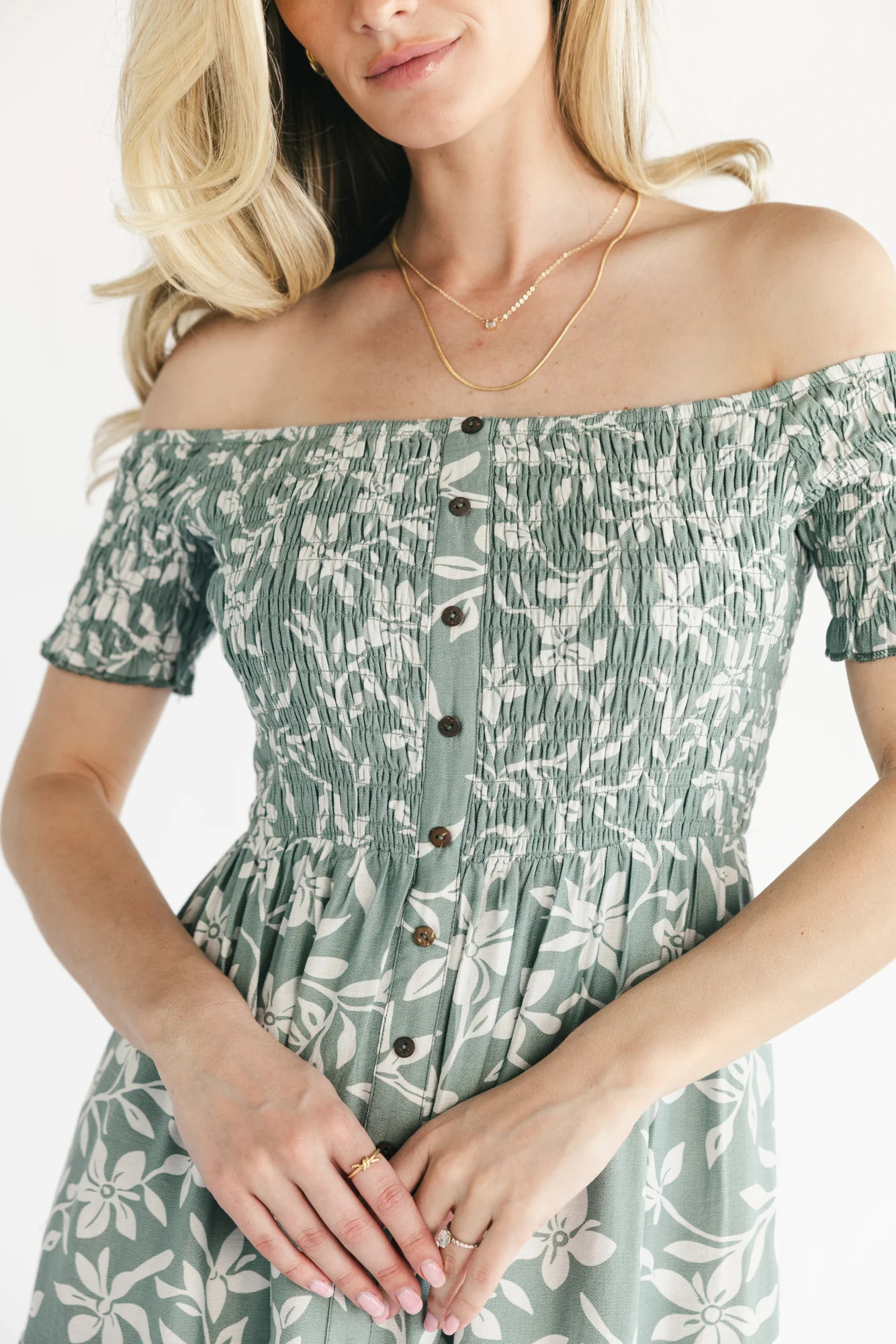 Payton Off-Shoulder Maxi Dress — Dusty Sage | Baltic Born | Baltic Born