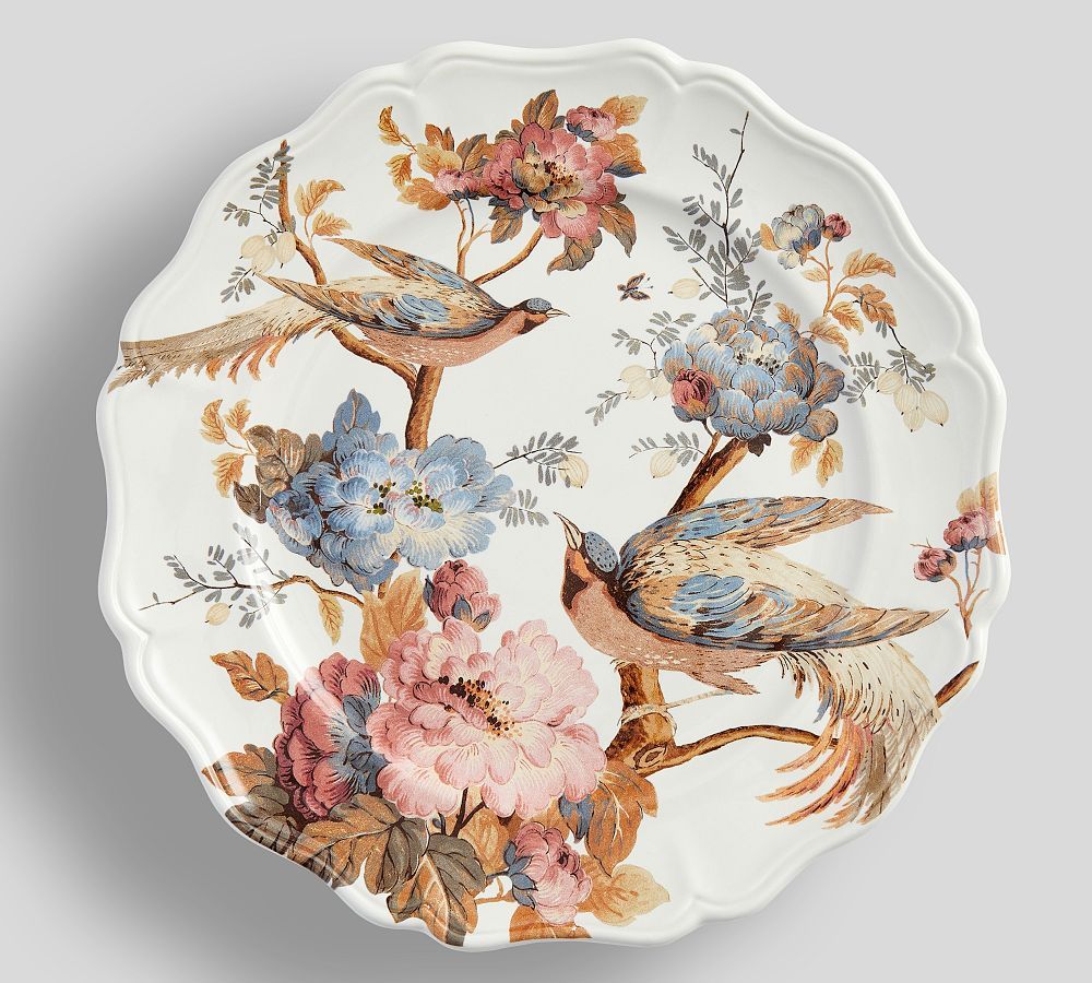 Piper Floral Bird Dinner Plates - Set of 4 | Pottery Barn (US)