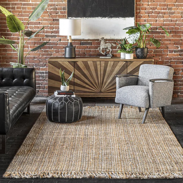 Charleigh Handmade Flatweave Jute/Sisal Natural Area Rug | Wayfair North America