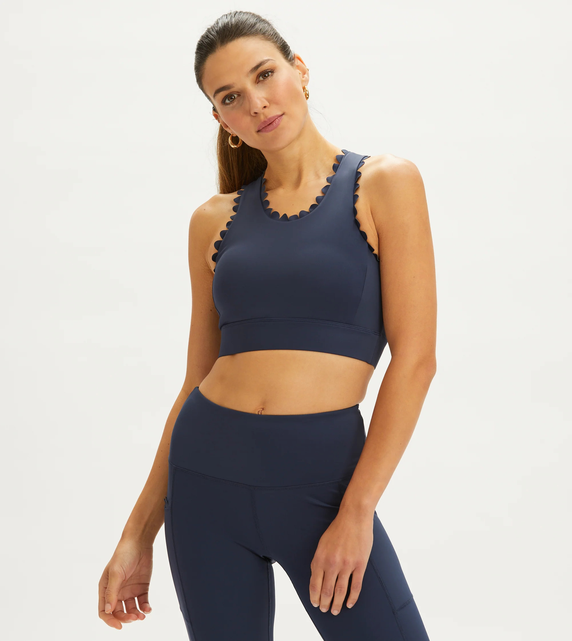 Scalloped Sports Bra | Renwick Golf