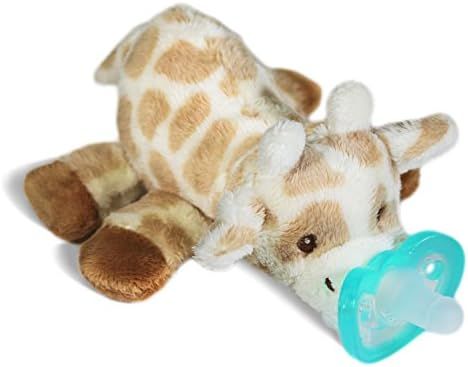 RaZbaby RaZbuddy JollyPop Pacifier Holder w/Removable Baby Pacifier - 0m+ - BPA Free - Giraffe | Amazon (US)