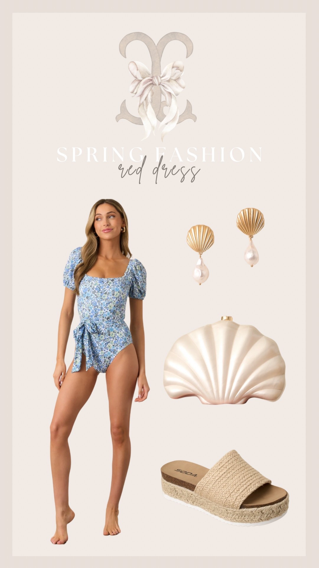 Spring Fashion | Red Dress at the Beach! How cute is this bathing suit!! Pair with a flowy skirt and you’ve got yourself a lunch outfit! 

#LTKTravel #LTKSeasonal #LTKStyleTip
