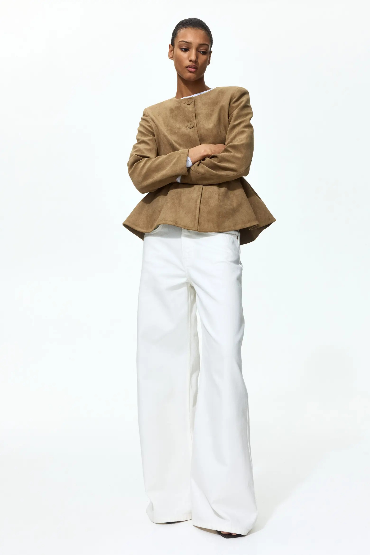 Collarless Peplum Jacket (Women) | Nordstrom | Nordstrom