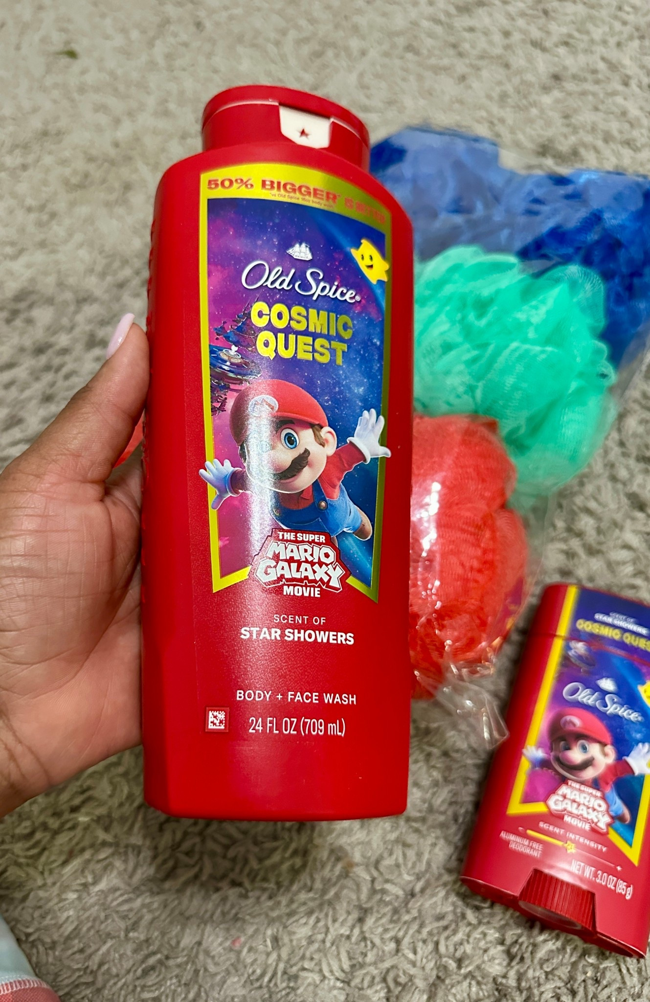 Old Spice Body & Face Wash for Men, x The Super Mario Galaxy Movie
Ordered these for our son!  #mario #suoermariogalaxy #gamer