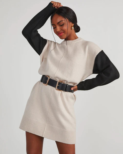 Shashi - Double Buckle Faux Leather Belt - Black | VICI