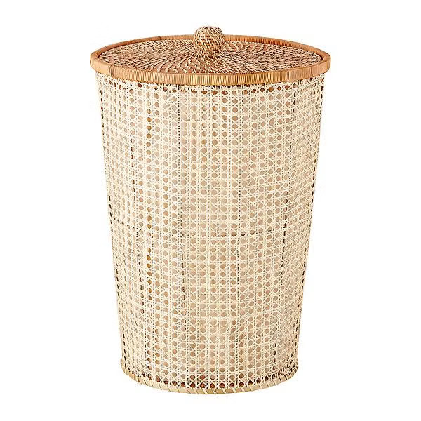 The Container Store Albany Rattan Hamper | The Container Store