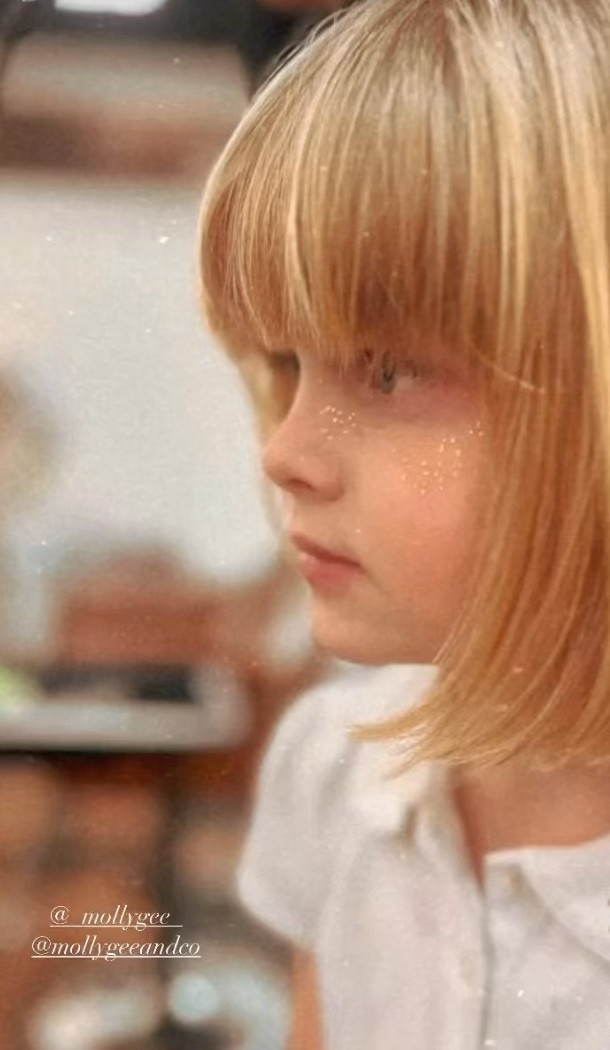 The cutest faux freckles I ever saw!