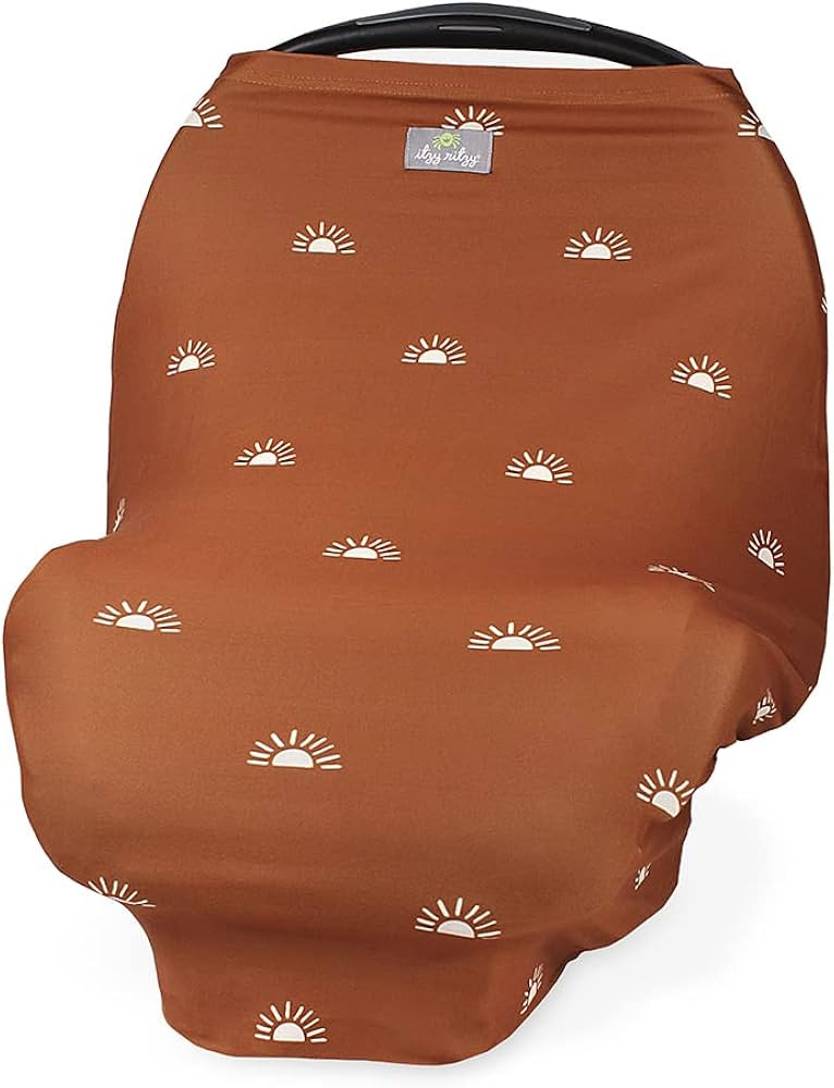 Itzy Ritzy 4-in-1 Nursing Cover, Car Seat Cover, Shopping Cart Cover and Infinity Scarf – Breat... | Amazon (US)