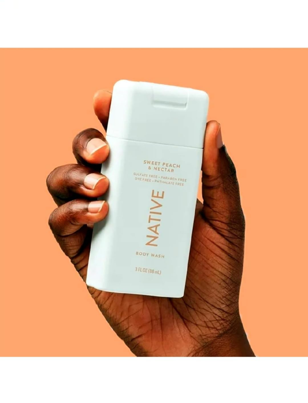 Native Travel Size Body Wash, Sweet Peach & Nectar, 3 oz (2 Pack) | Amazon (US)