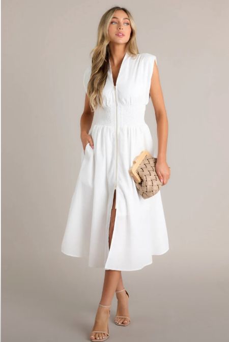White Midi Dress $66

#LTKWorkwear #LTKFindsUnder50 #LTKTravel