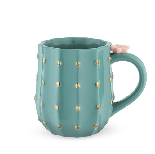 Pinky Up Cactus Mug, Tea Cup, Cactus coffee cup, Ceramic Mug, Coffee & Tea Accessories, Cute Succulent Mugs, 10oz, set of 1 | Amazon (US)