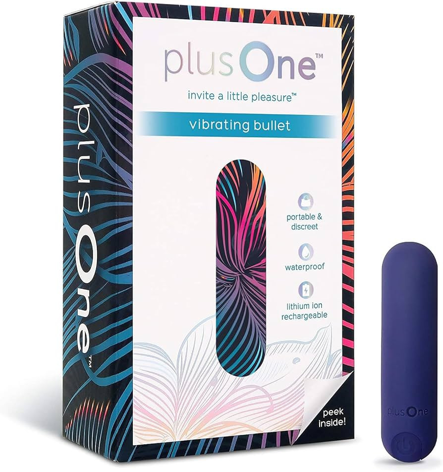 plusOne Bullet Vibrator for Women - Mini Vibrator Made of Body-Safe Silicone, Fully Waterproof, U... | Amazon (US)