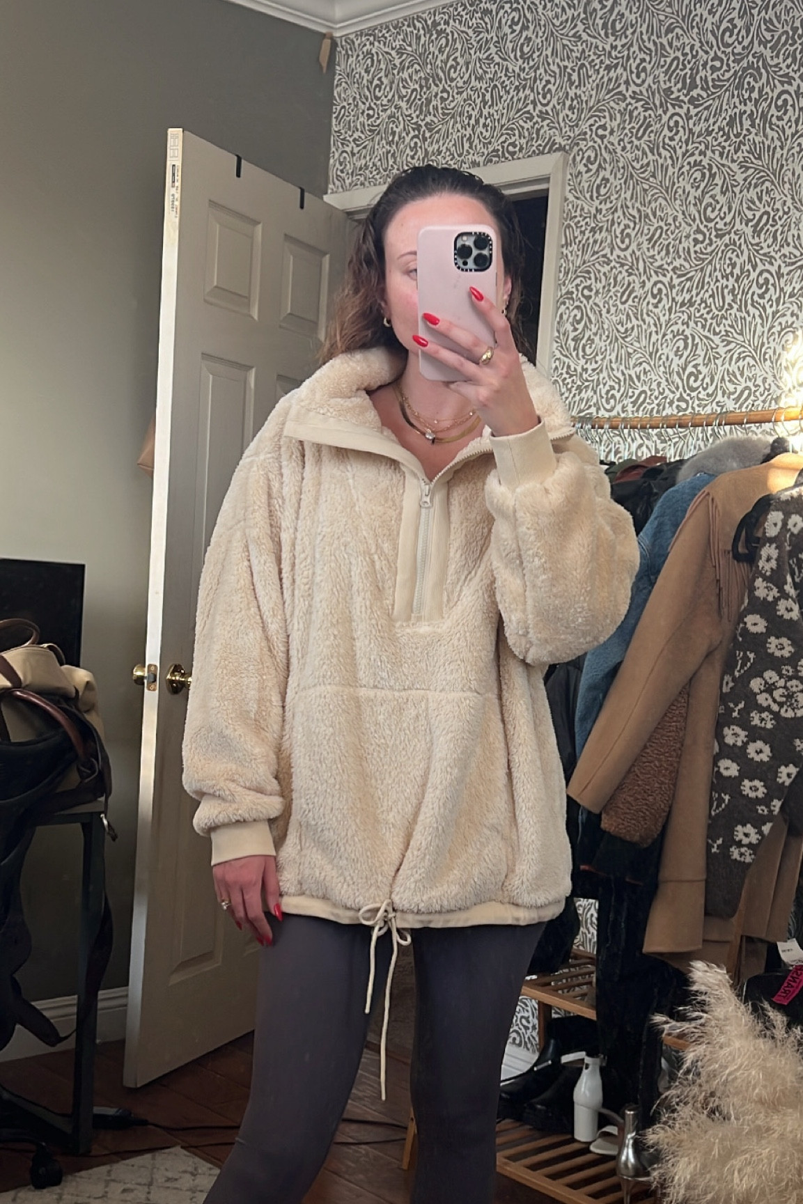 Target fuzzy half zip pullover 

#LTKstyletip #LTKfit #LTKunder50