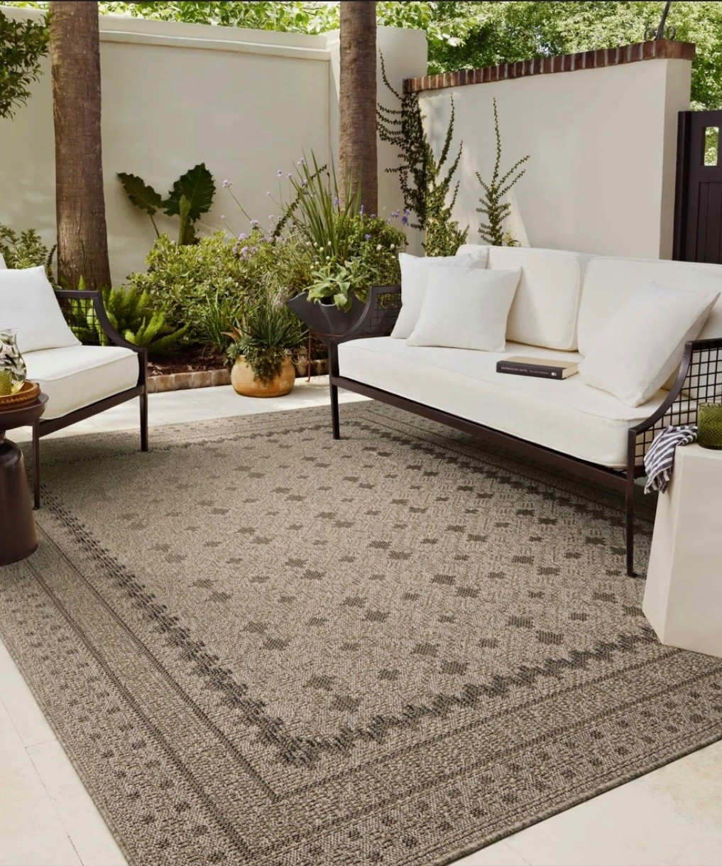 Chris Loves Julia x Loloi Providence Charcoal / Dove Indoor/Outdoor Area Rug on sale for way day! 

#LTKHome #LTKSaleAlert
