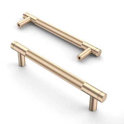 10 Pack Gold Cabinet Pulls - Stylish 5 Inch Knurled Handles For Kitchen And Bathroom | Wayfair Professional