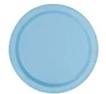 24 Powder Blue 7" Plates | Walmart (US)