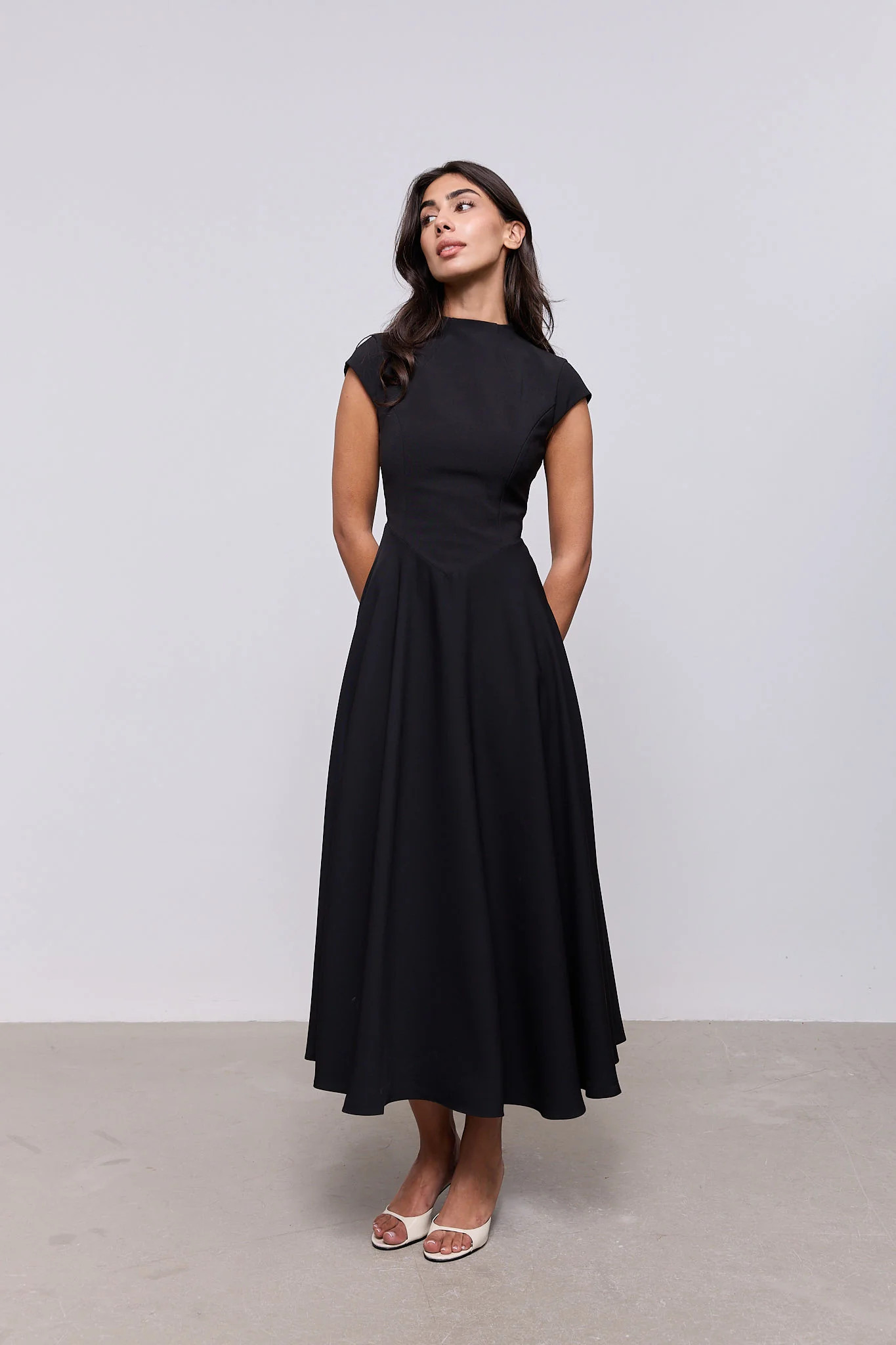 Cap Sleeve Midi Dress | Odd Muse