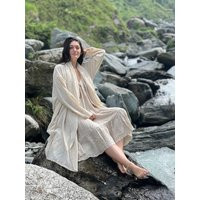 Bamboo Cotton Kimono Robe Lightweight Wrap With Pockets | Etsy (US)