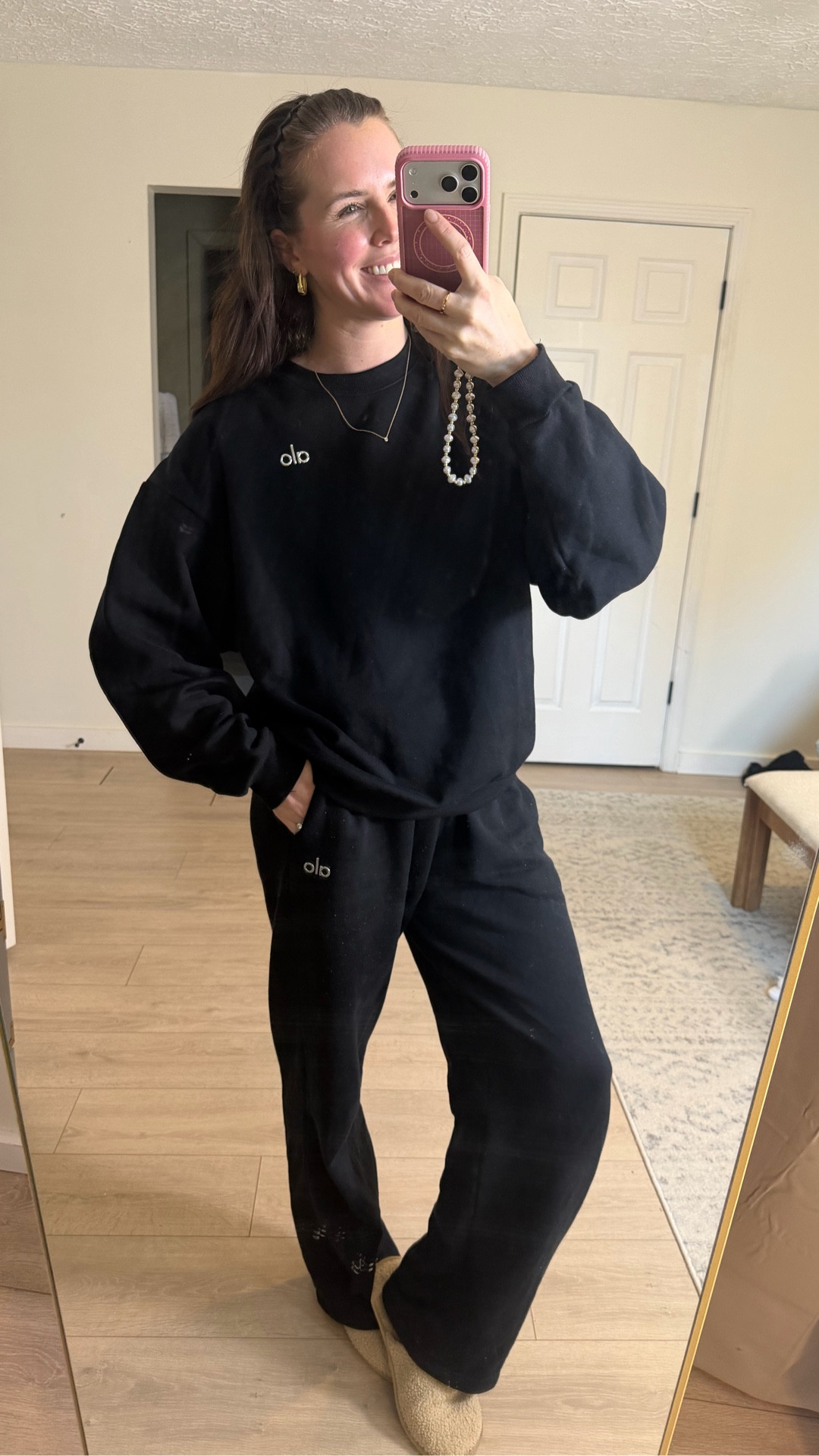 The best sweatpants and sweatshirt ever. 
5’8 
S pants
M top

#LTKootd #LTKTall