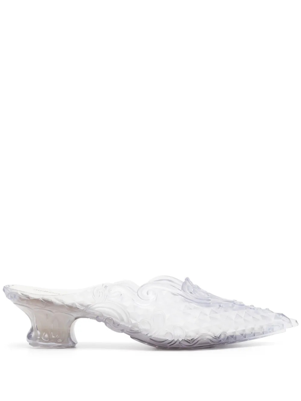Y/Project x Melissa 40mm Court Mules | White | FARFETCH UK | Farfetch Global