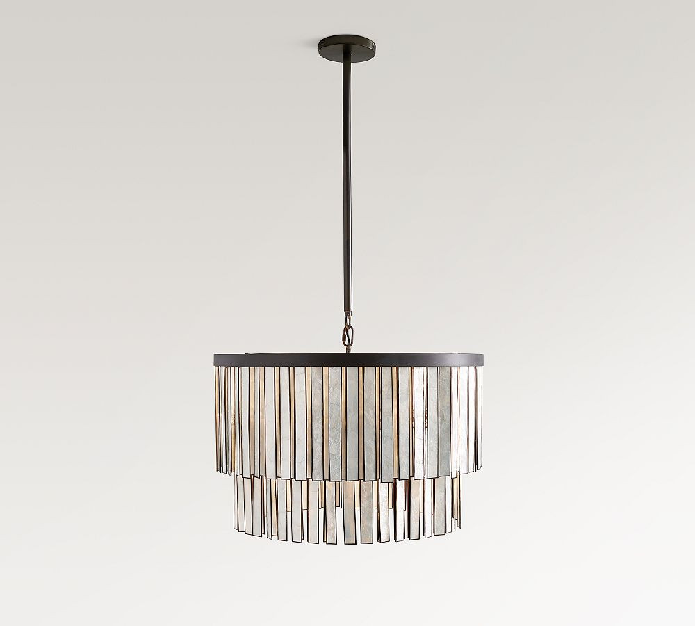 Astrid Capiz Round Chandelier (24") | Pottery Barn (US)