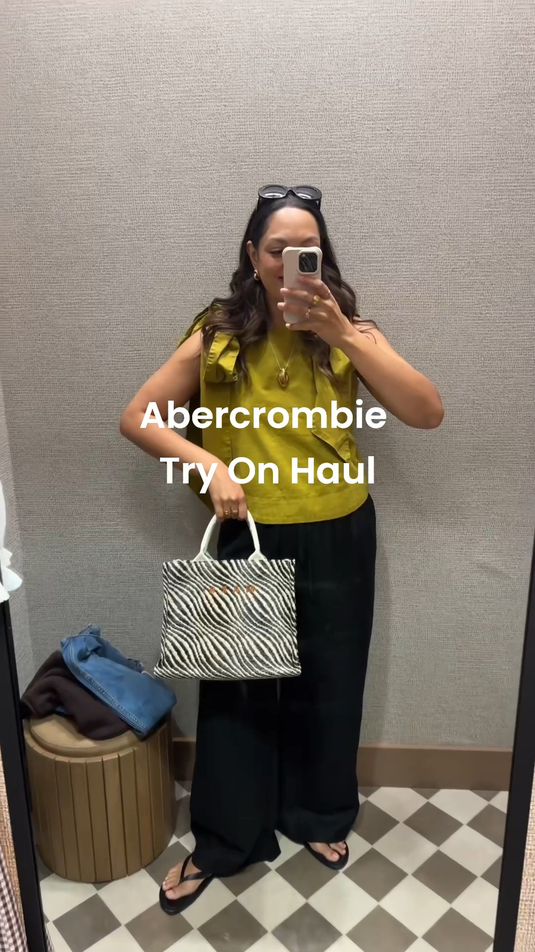 Abercrombie try-on!

OOTD:
-Banana Republic chartreuse tie-shoulder top, I have a medium. 
-Aritzia black wide leg linen pants, I have a large. 
-Zara black flip flops. 
-Marni zebra print straw bag. 

Try-on:
-Brown roll-neck sweater tank, I tried a size medium.
-Linen-blend low rise, wide leg, medium wash jeans, I try to size 29 long.
-White puff-sleeve top, I tried a size medium. 
-Black drop waist maxi dress, I tried on a size medium.
-Brown cotton maxi dress, I tried on a size medium.
-Brown gingham maxi dress, I tried a size medium. 
-Black and white layered active top, I tried size medium. 
-Black and white leggings and bike shorts, I tried size medium. 
-Brown and white flutter sleeve top, I tried size medium. 
-Brown drop-waist skirt, I tried size medium.

#LTKstyletip #LTKcanada #LTKsummer