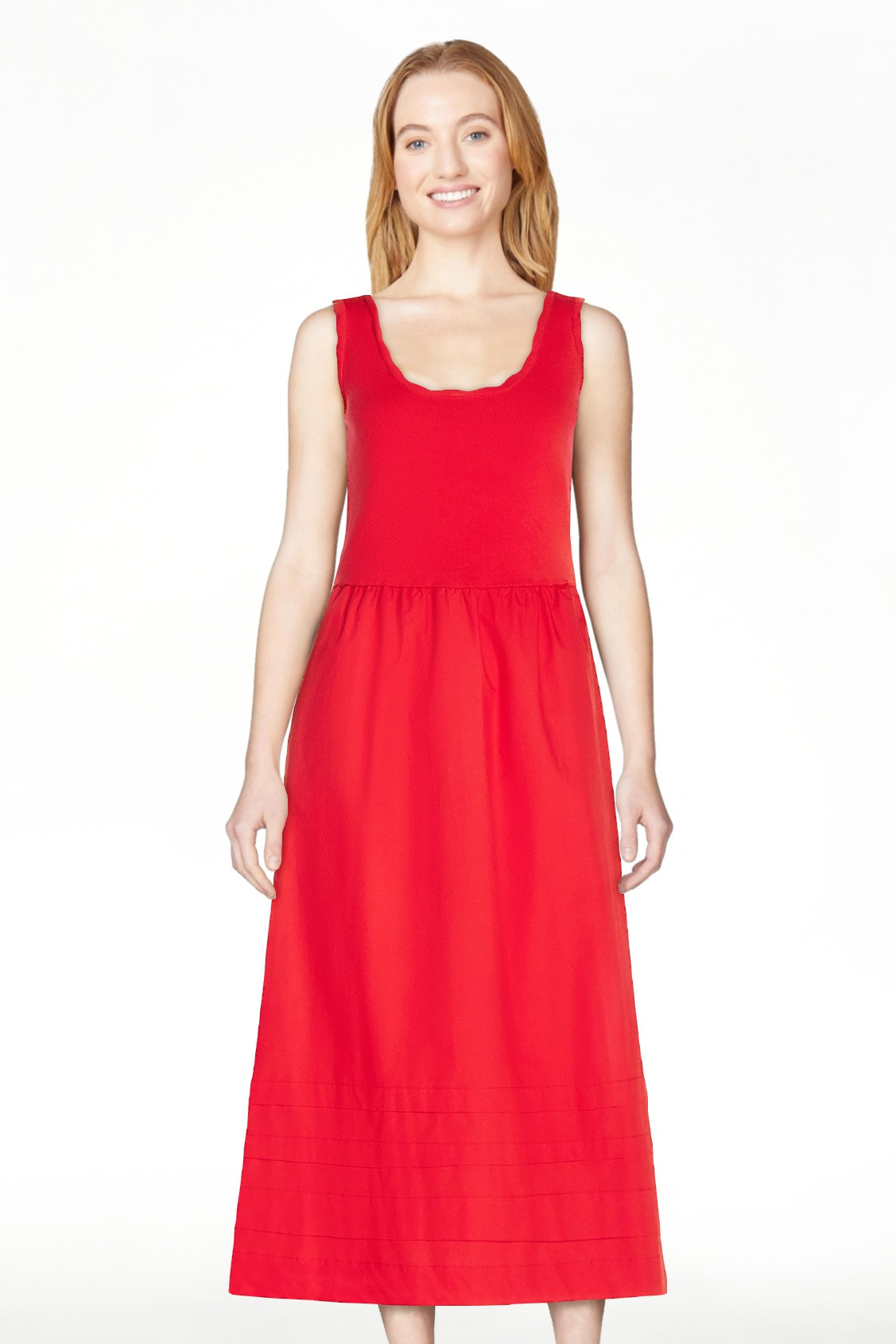 Free Assembly Women's and Women's Plus U-Neck Mixy Dress, Sizes XS-4X | Walmart (US)