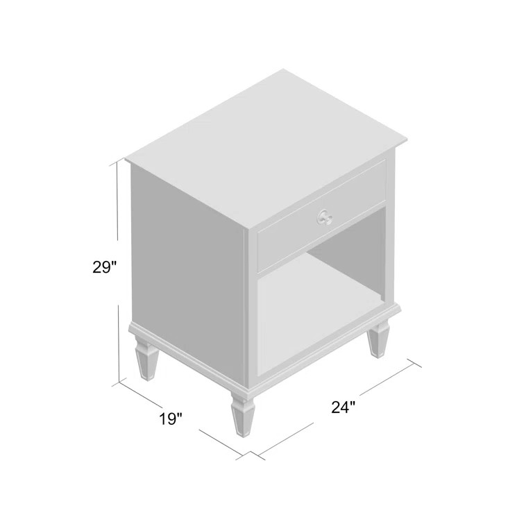 Garfield One Drawer Solid Wood Nightstand | Wayfair North America
