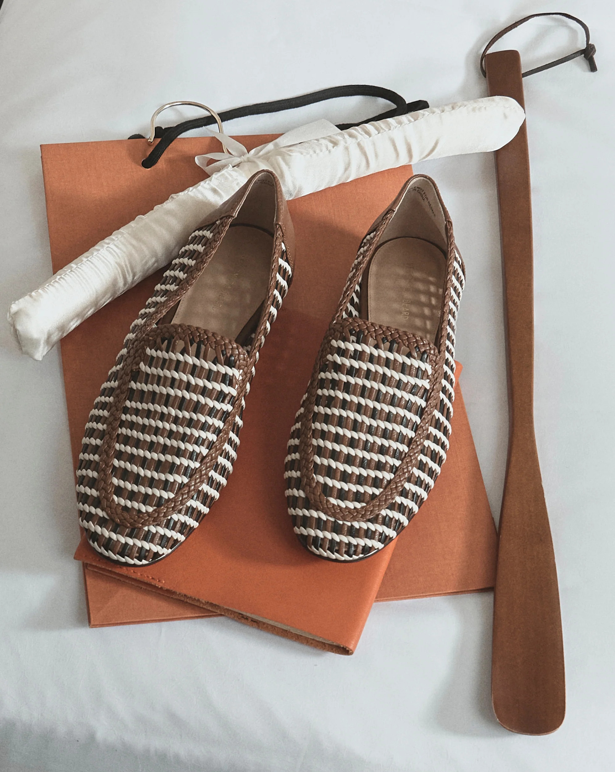 Prilla Woven Leather Loafer in Brown Multi | Veronica Beard | Veronica Beard